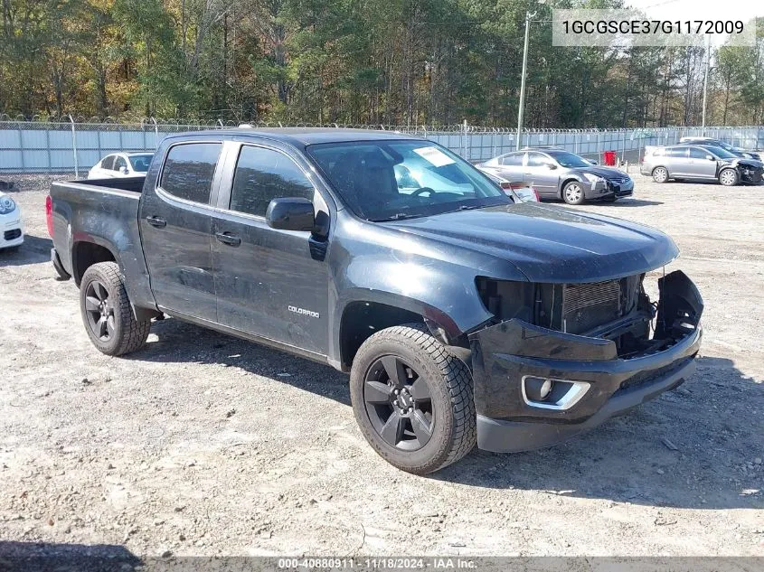 2016 Chevrolet Colorado Lt VIN: 1GCGSCE37G1172009 Lot: 40880911