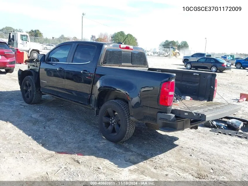 2016 Chevrolet Colorado Lt VIN: 1GCGSCE37G1172009 Lot: 40880911