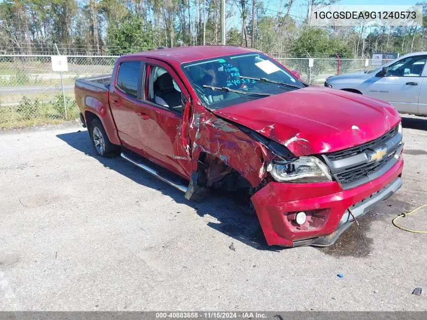 2016 Chevrolet Colorado Z71 VIN: 1GCGSDEA9G1240573 Lot: 40883658