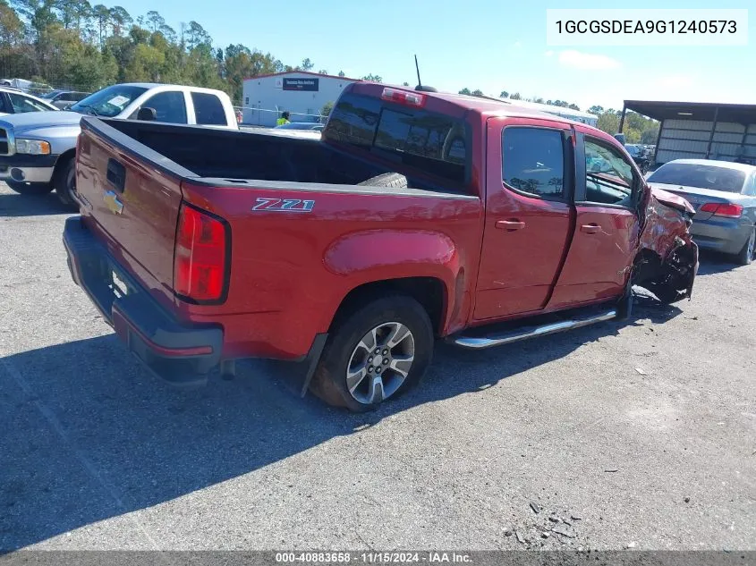 2016 Chevrolet Colorado Z71 VIN: 1GCGSDEA9G1240573 Lot: 40883658