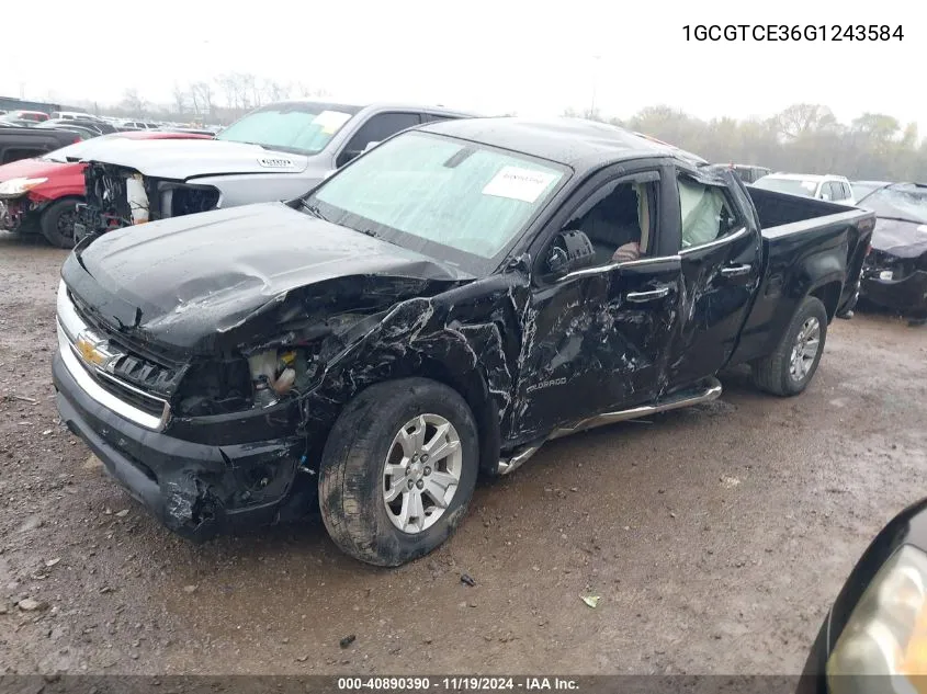 1GCGTCE36G1243584 2016 Chevrolet Colorado Lt