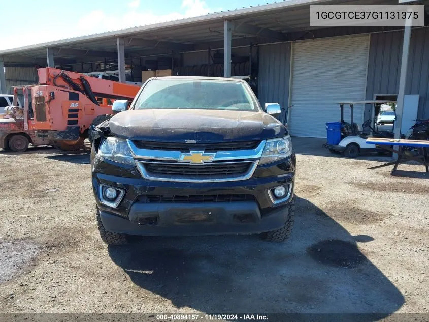 2016 Chevrolet Colorado Lt VIN: 1GCGTCE37G1131375 Lot: 40894157