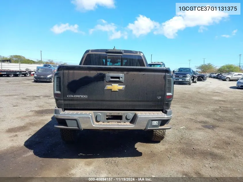 2016 Chevrolet Colorado Lt VIN: 1GCGTCE37G1131375 Lot: 40894157