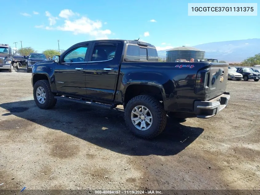 2016 Chevrolet Colorado Lt VIN: 1GCGTCE37G1131375 Lot: 40894157