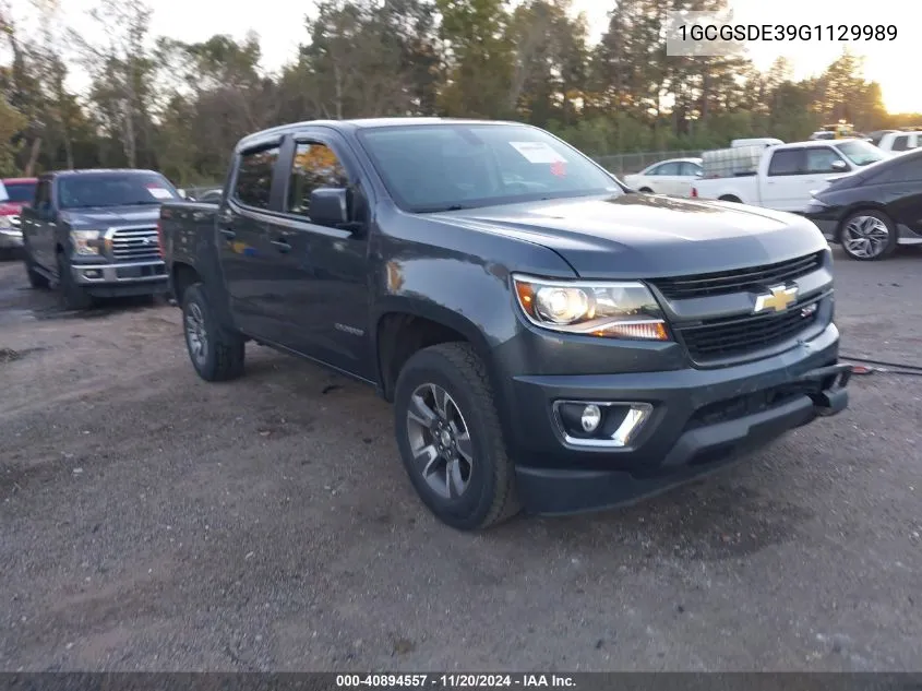 2016 Chevrolet Colorado Z71 VIN: 1GCGSDE39G1129989 Lot: 40894557