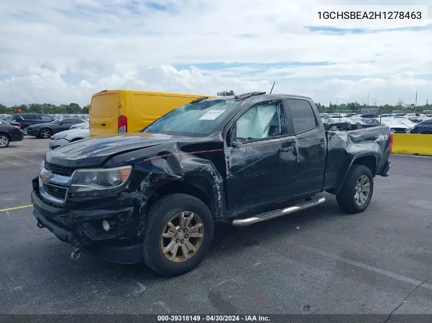 2017 Chevrolet Colorado Wt VIN: 1GCHSBEA2H1278463 Lot: 39318149