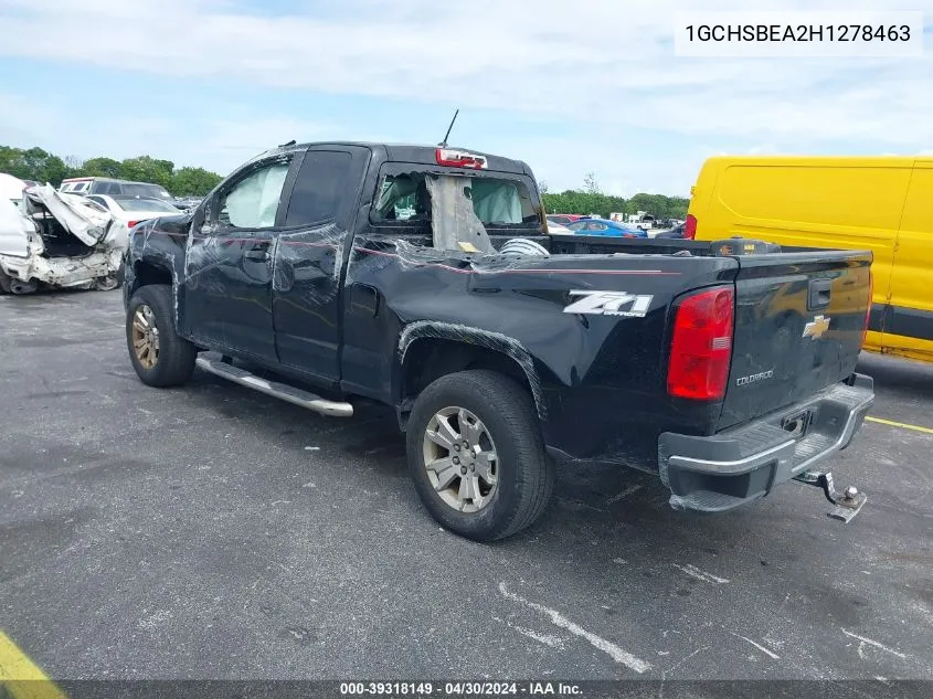 2017 Chevrolet Colorado Wt VIN: 1GCHSBEA2H1278463 Lot: 39318149