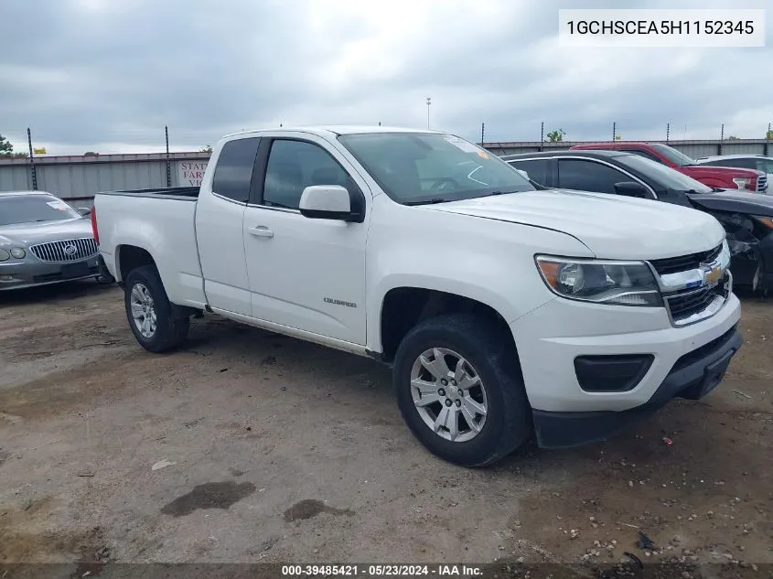 2017 Chevrolet Colorado Lt VIN: 1GCHSCEA5H1152345 Lot: 39485421