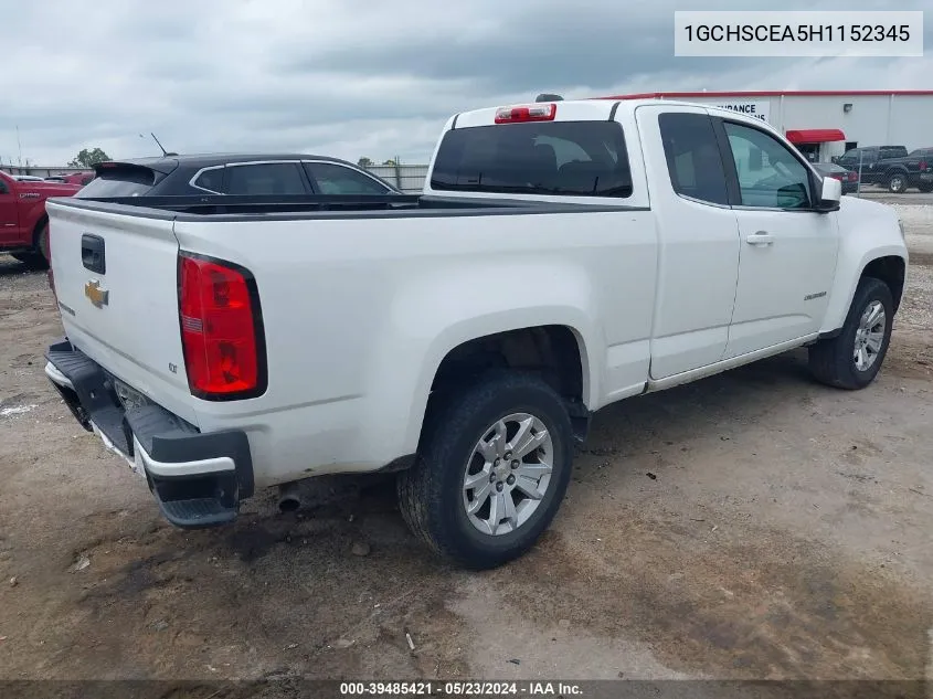 2017 Chevrolet Colorado Lt VIN: 1GCHSCEA5H1152345 Lot: 39485421