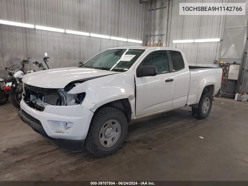 2017 Chevrolet Colorado Wt VIN: 1GCHSBEA9H1142766 Lot: 39707504