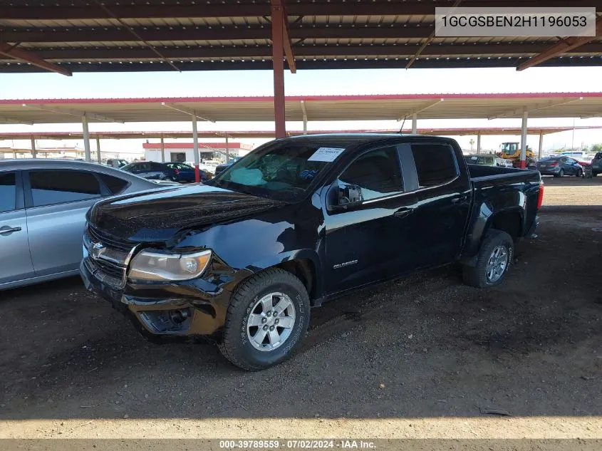 2017 Chevrolet Colorado Wt VIN: 1GCGSBEN2H1196053 Lot: 39789559