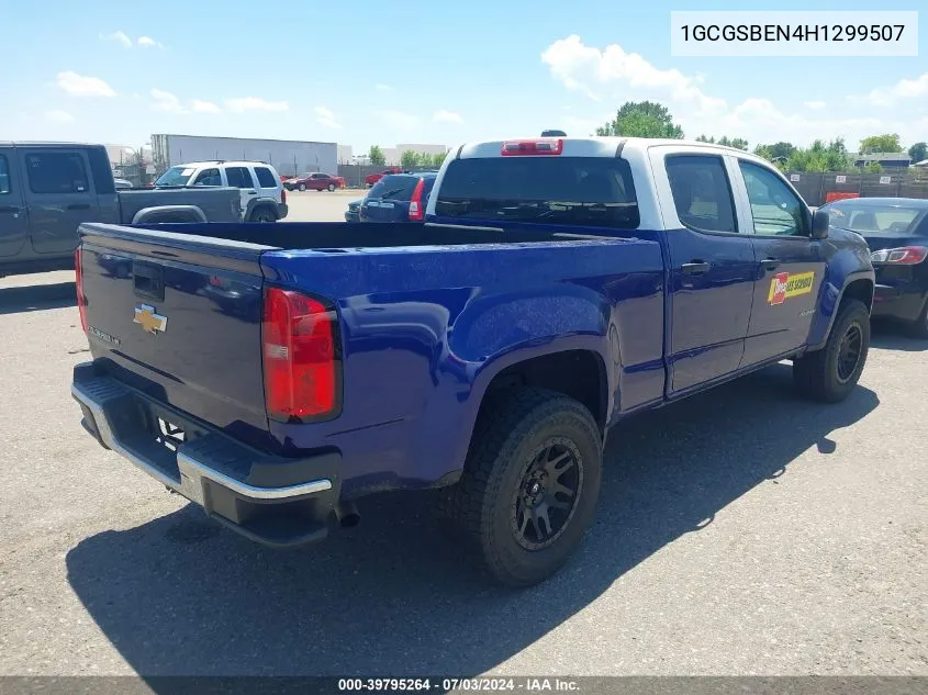 2017 Chevrolet Colorado Wt VIN: 1GCGSBEN4H1299507 Lot: 39795264