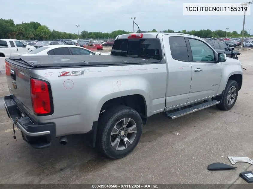 1GCHTDEN0H1155319 2017 Chevrolet Colorado Z71