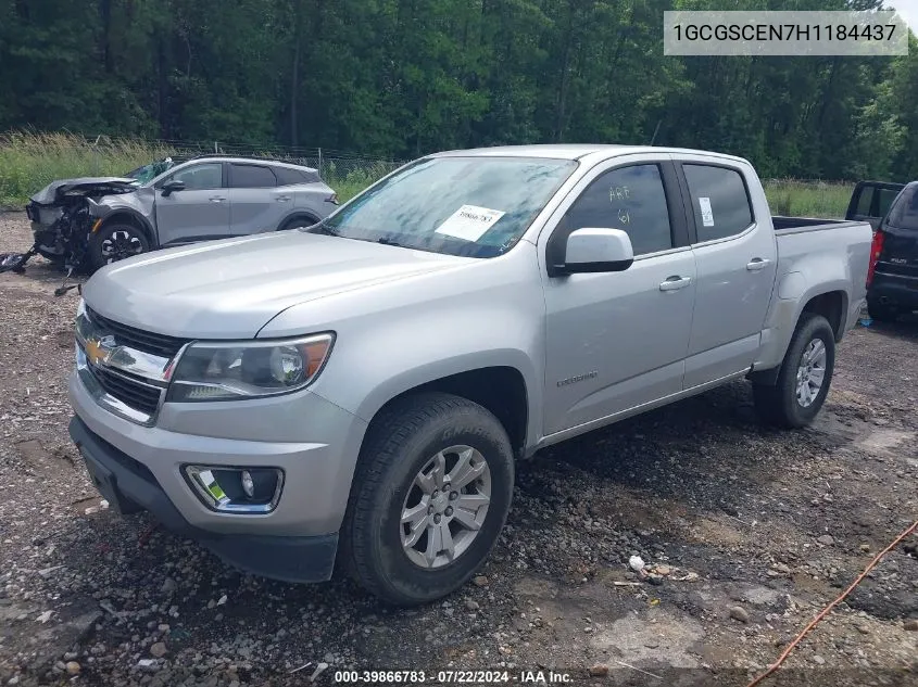 1GCGSCEN7H1184437 2017 Chevrolet Colorado Lt