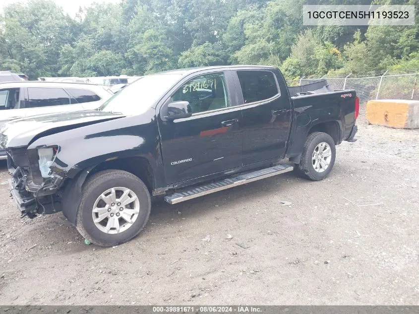 1GCGTCEN5H1193523 2017 Chevrolet Colorado Lt