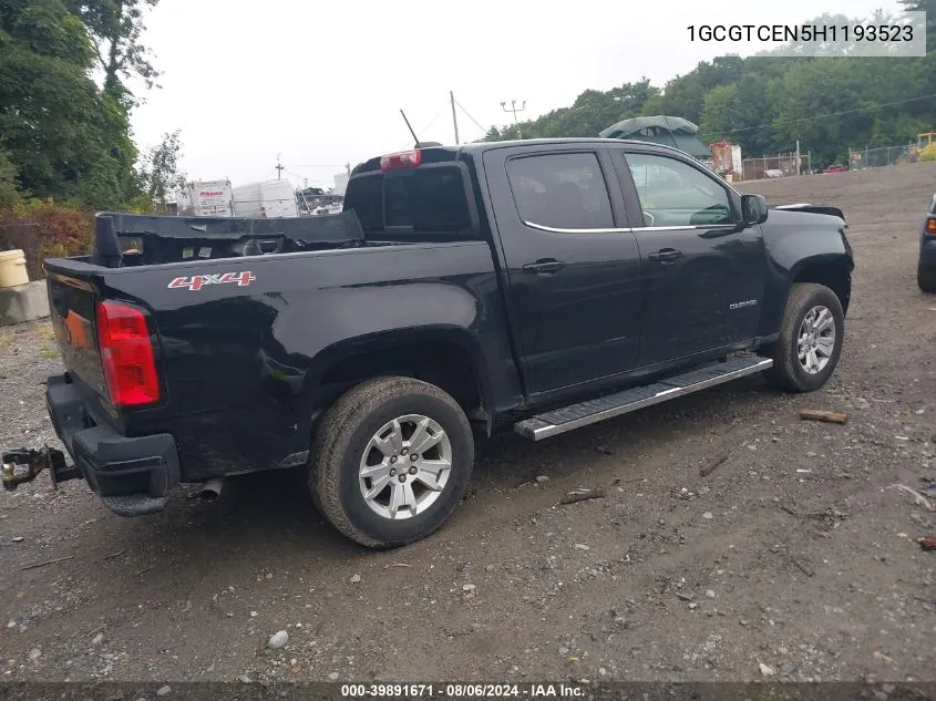 1GCGTCEN5H1193523 2017 Chevrolet Colorado Lt