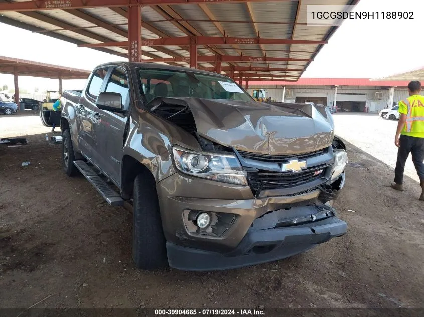 2017 Chevrolet Colorado Z71 VIN: 1GCGSDEN9H1188902 Lot: 39904665