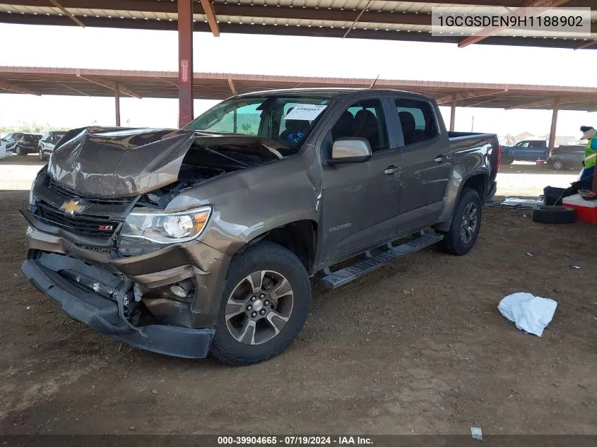 2017 Chevrolet Colorado Z71 VIN: 1GCGSDEN9H1188902 Lot: 39904665