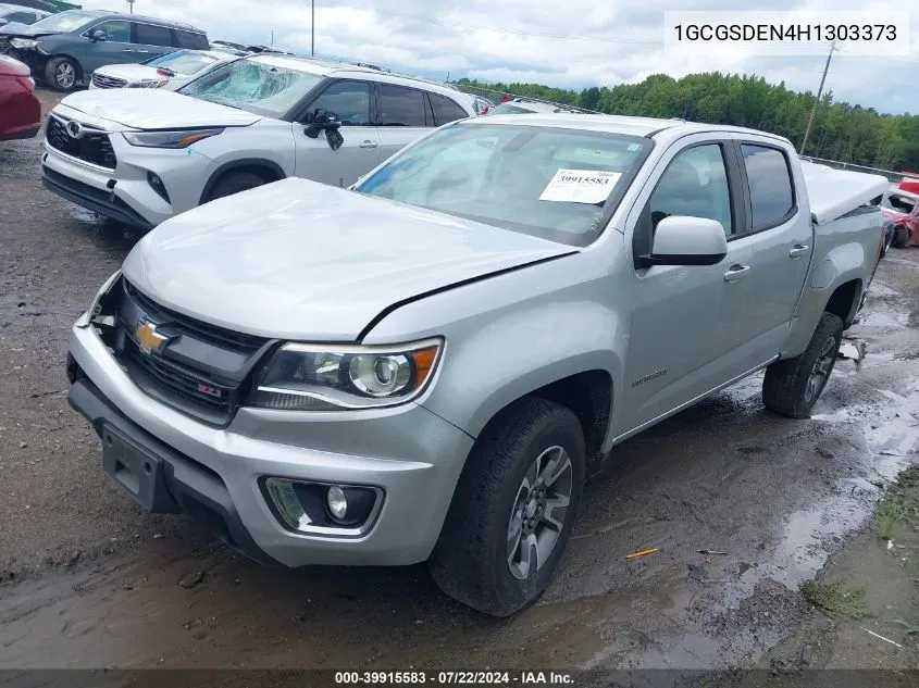 2017 Chevrolet Colorado Z71 VIN: 1GCGSDEN4H1303373 Lot: 39915583