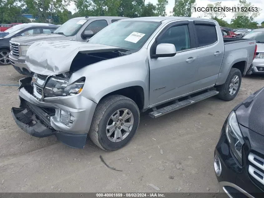 1GCGTCEN3H1152453 2017 Chevrolet Colorado Lt