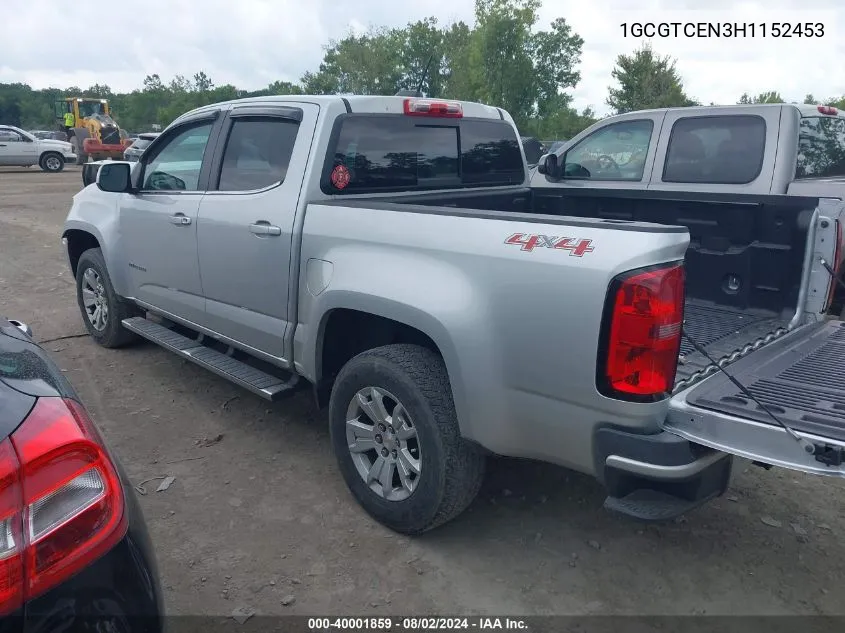 1GCGTCEN3H1152453 2017 Chevrolet Colorado Lt