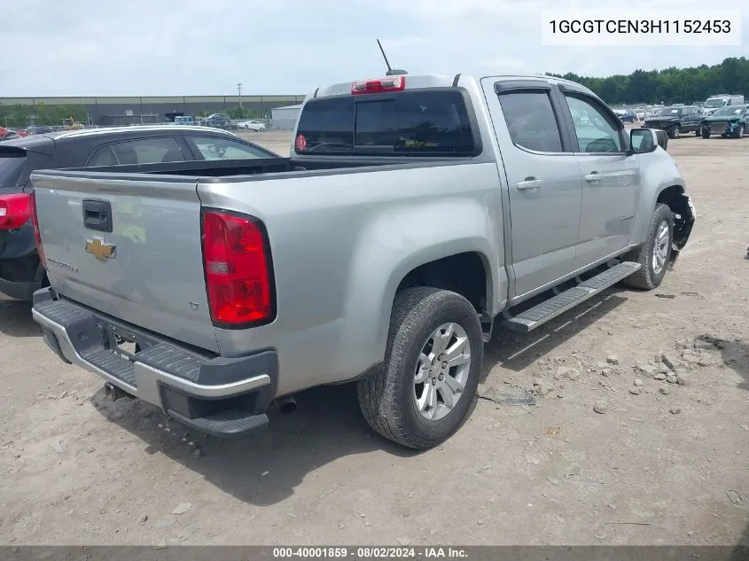 2017 Chevrolet Colorado Lt VIN: 1GCGTCEN3H1152453 Lot: 40001859