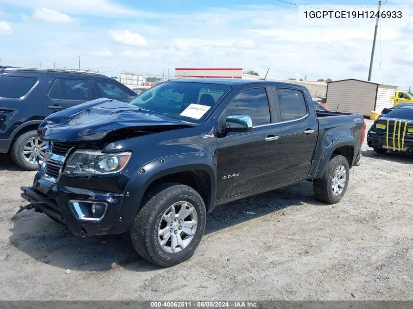 2017 Chevrolet Colorado Lt VIN: 1GCPTCE19H1246933 Lot: 40062511