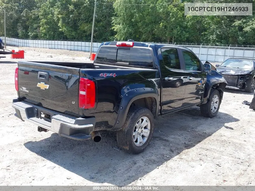 2017 Chevrolet Colorado Lt VIN: 1GCPTCE19H1246933 Lot: 40062511