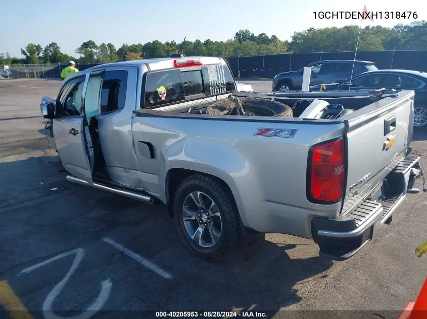 2017 Chevrolet Colorado Z71 VIN: 1GCHTDENXH1318476 Lot: 40205953