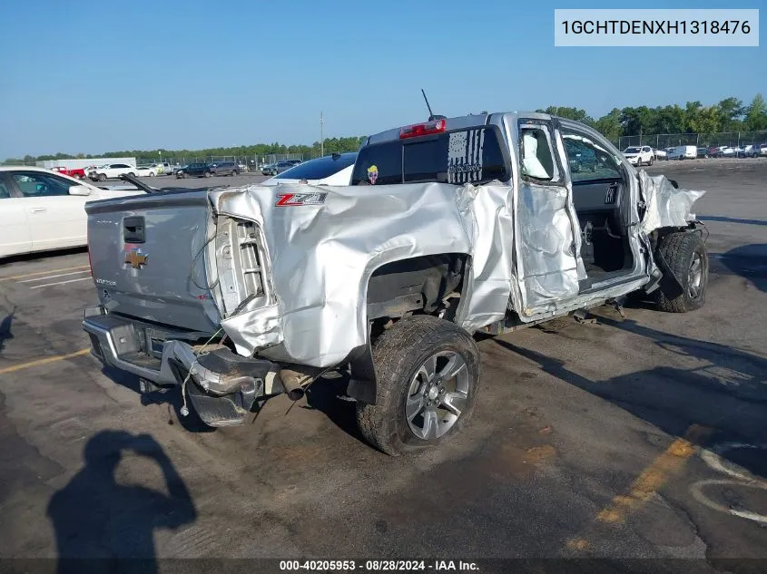 2017 Chevrolet Colorado Z71 VIN: 1GCHTDENXH1318476 Lot: 40205953