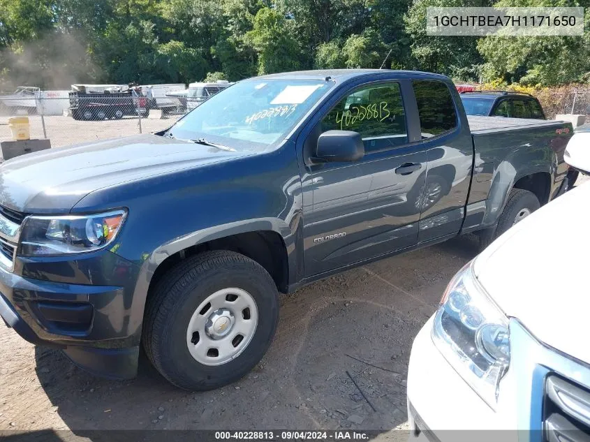 2017 Chevrolet Colorado Wt VIN: 1GCHTBEA7H1171650 Lot: 40228813