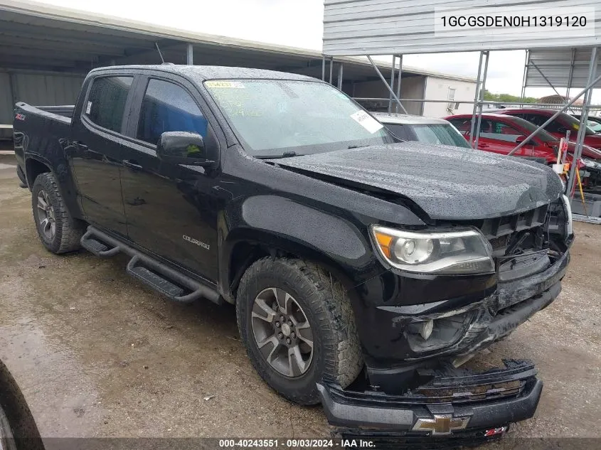 2017 Chevrolet Colorado Z71 VIN: 1GCGSDEN0H1319120 Lot: 40243551