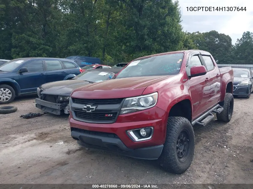 2017 Chevrolet Colorado Z71 VIN: 1GCPTDE14H1307644 Lot: 40278860