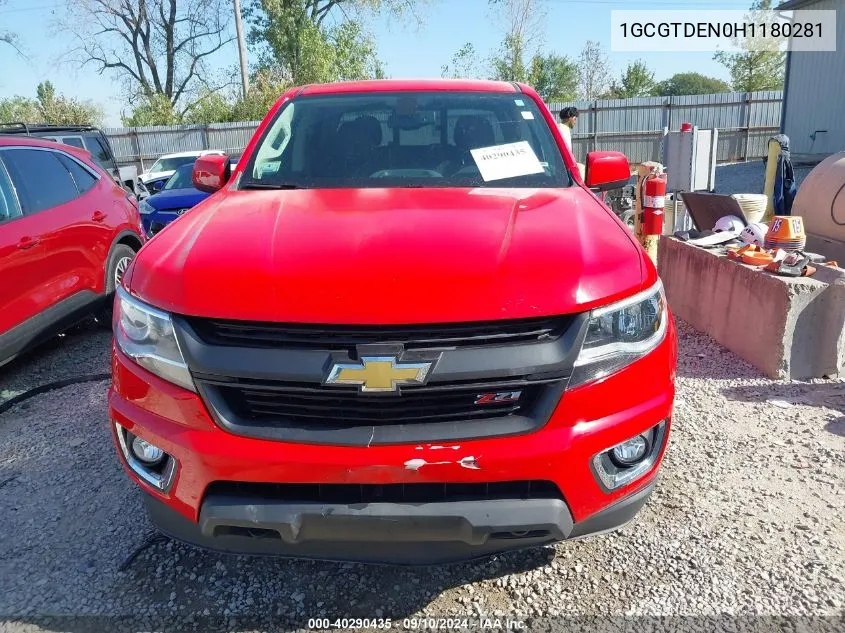 1GCGTDEN0H1180281 2017 Chevrolet Colorado Z71