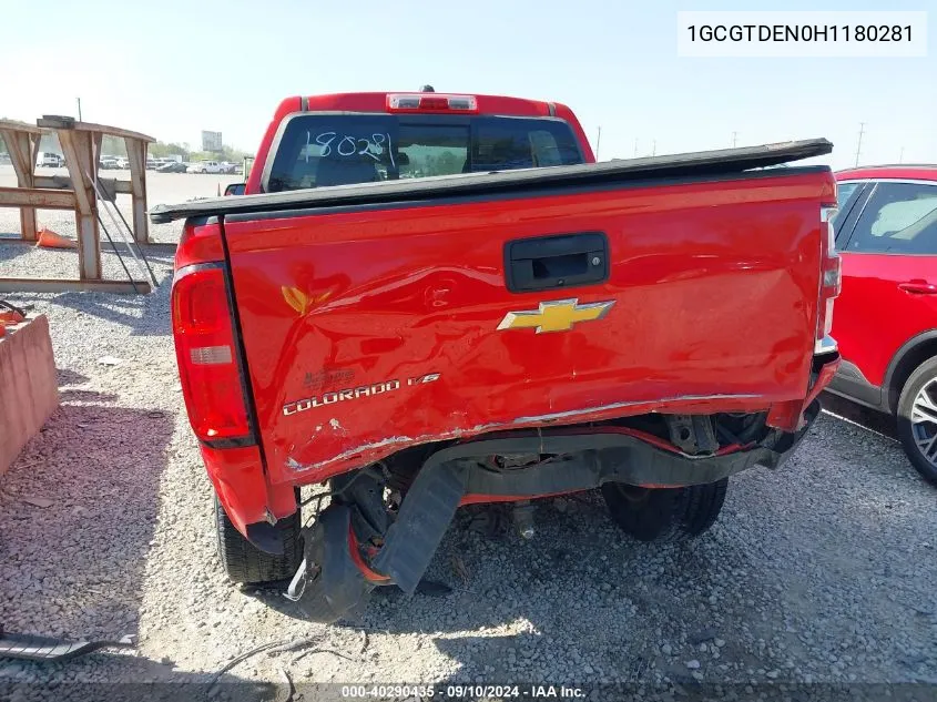 1GCGTDEN0H1180281 2017 Chevrolet Colorado Z71