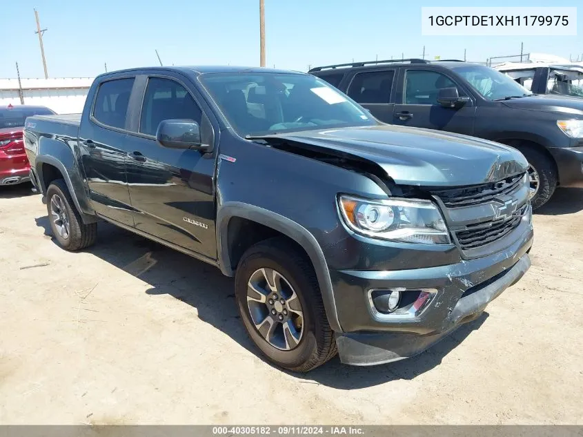 2017 Chevrolet Colorado Z71 VIN: 1GCPTDE1XH1179975 Lot: 40305182