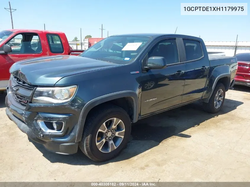 2017 Chevrolet Colorado Z71 VIN: 1GCPTDE1XH1179975 Lot: 40305182