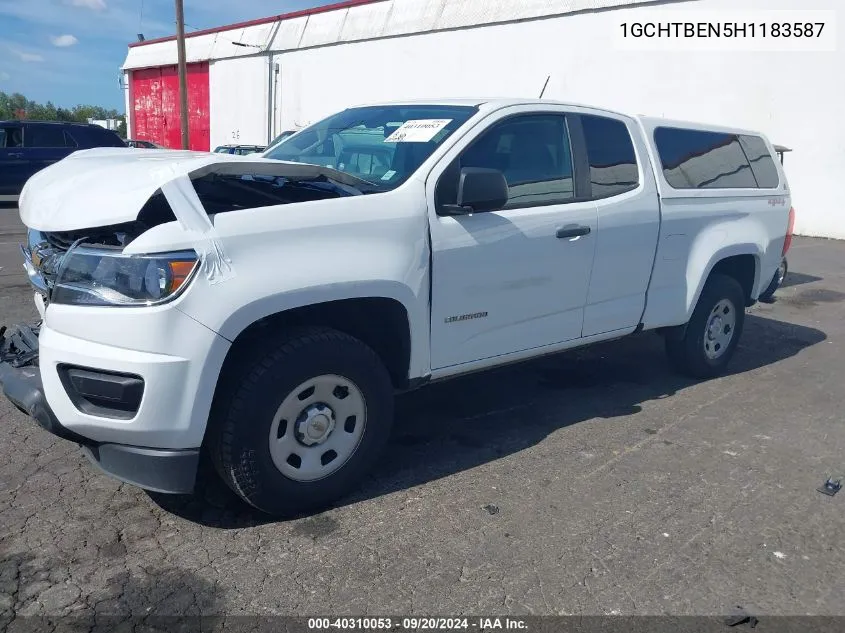 2017 Chevrolet Colorado Wt VIN: 1GCHTBEN5H1183587 Lot: 40310053