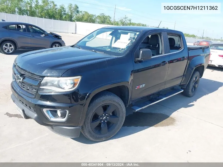 2017 Chevrolet Colorado Lt VIN: 1GCGSCEN7H1211362 Lot: 40341904