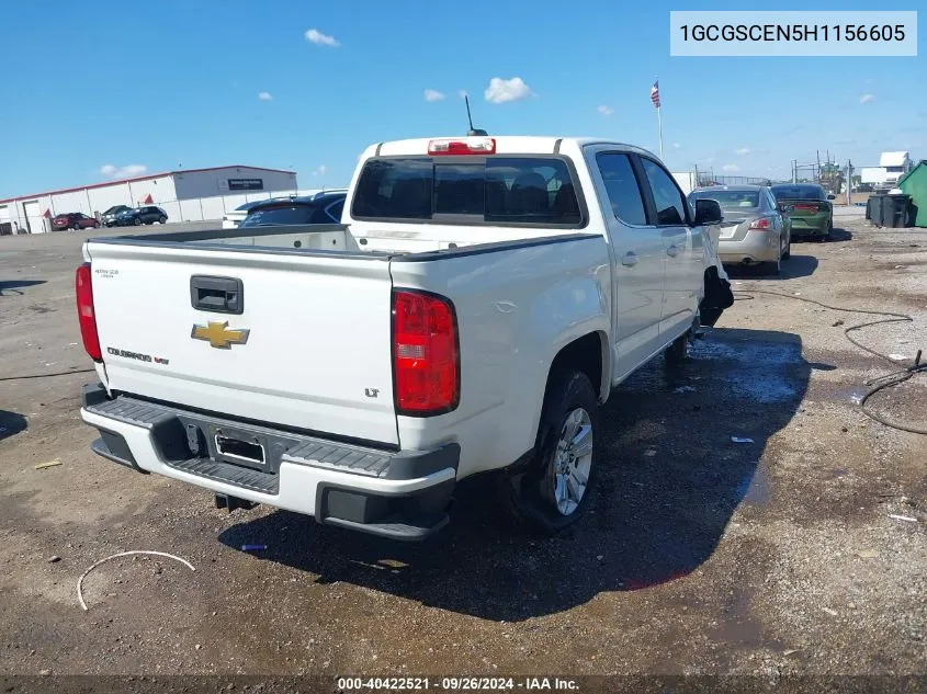 2017 Chevrolet Colorado Lt VIN: 1GCGSCEN5H1156605 Lot: 40422521