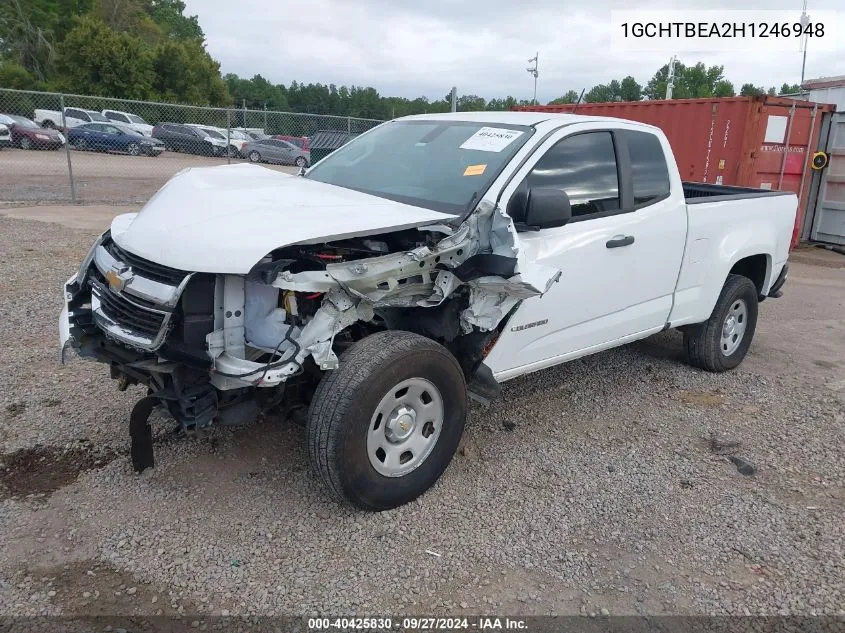 2017 Chevrolet Colorado Wt VIN: 1GCHTBEA2H1246948 Lot: 40425830