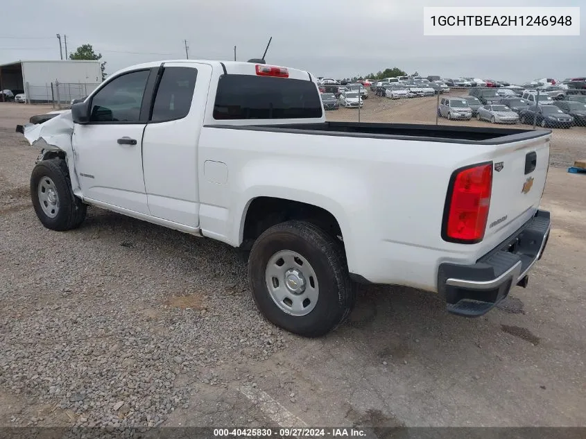 1GCHTBEA2H1246948 2017 Chevrolet Colorado Wt