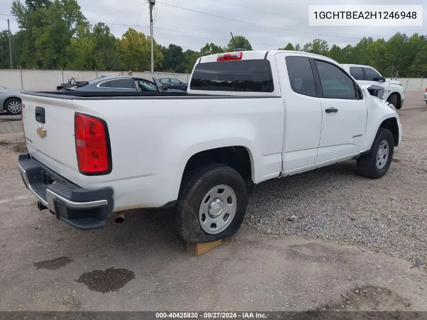 2017 Chevrolet Colorado Wt VIN: 1GCHTBEA2H1246948 Lot: 40425830