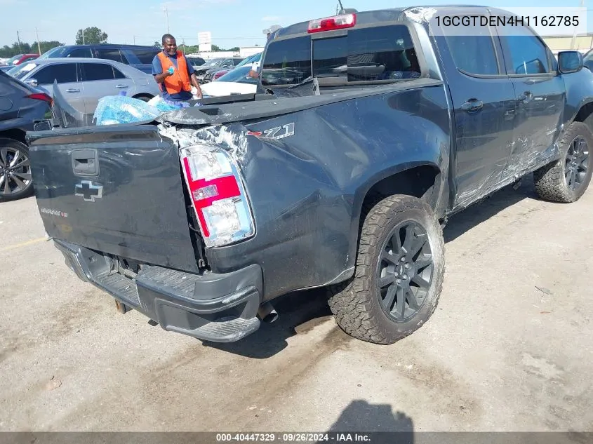 2017 Chevrolet Colorado Z71 VIN: 1GCGTDEN4H1162785 Lot: 40447329