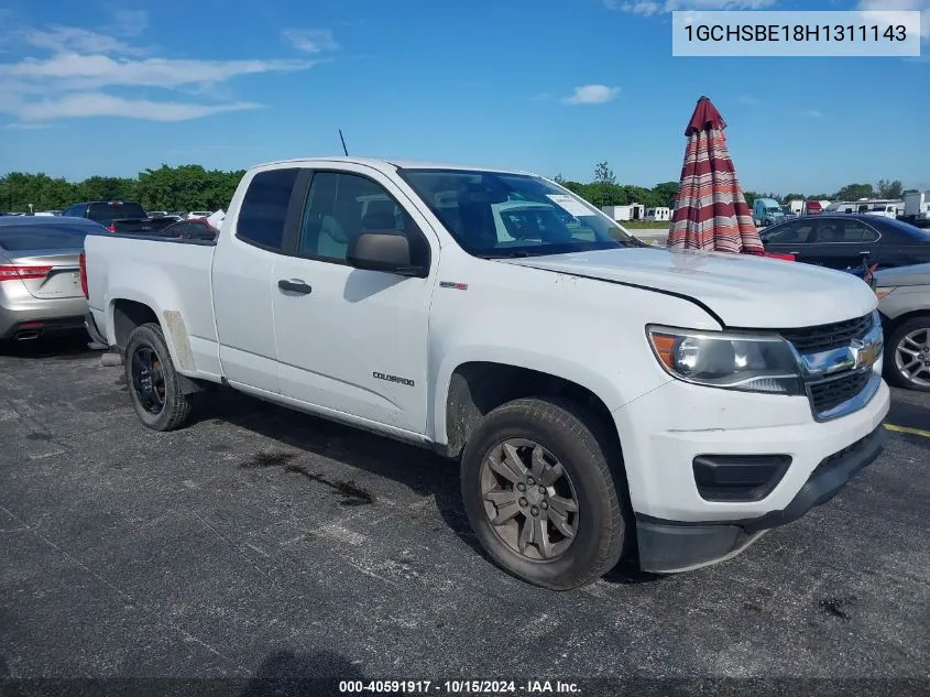 2017 Chevrolet Colorado Wt VIN: 1GCHSBE18H1311143 Lot: 40591917