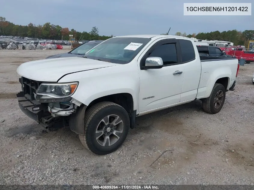 2017 Chevrolet Colorado Wt VIN: 1GCHSBEN6H1201422 Lot: 40699264