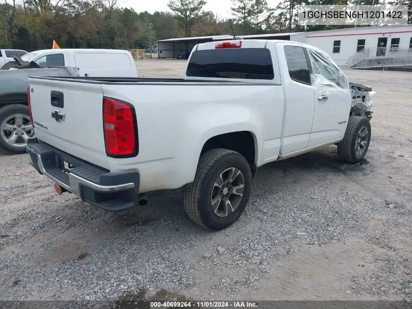 2017 Chevrolet Colorado Wt VIN: 1GCHSBEN6H1201422 Lot: 40699264