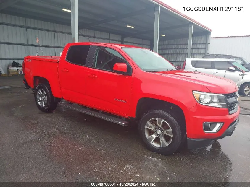 2017 Chevrolet Colorado Z71 VIN: 1GCGSDENXH1291181 Lot: 40708631