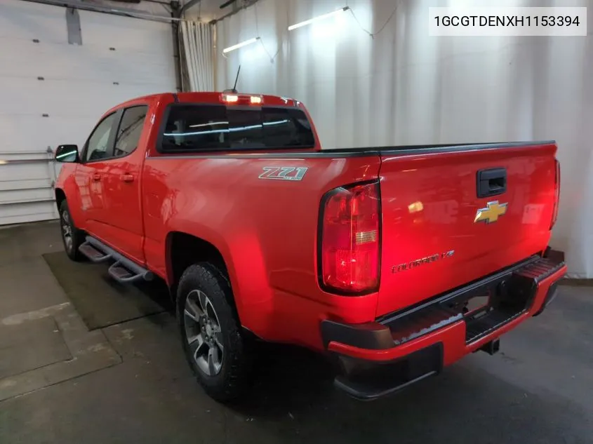 2017 Chevrolet Colorado Z71 VIN: 1GCGTDENXH1153394 Lot: 40731428