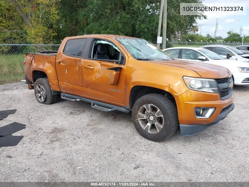 2017 Chevrolet Colorado Z71 VIN: 1GCGSDEN7H1323374 Lot: 40762174